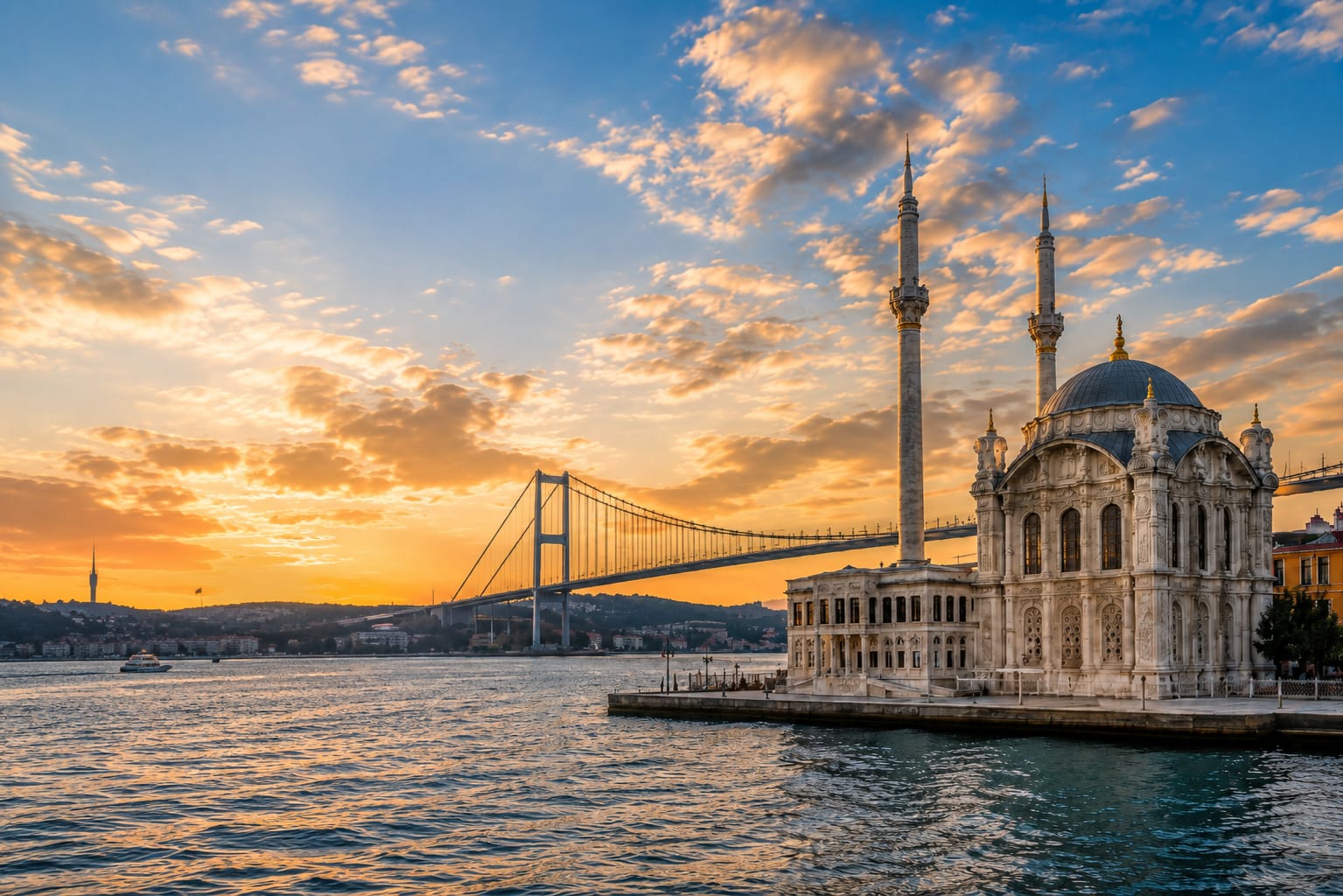 İstanbul Boğazı ve Beşiktaş sahil hattı